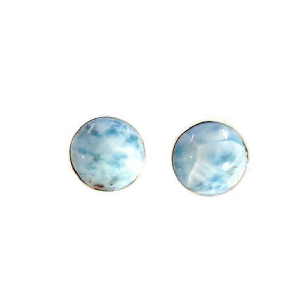 Boucles d'oreilles puces larimar