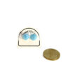 Boucles d'oreilles clous larimar – Image 4