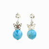 Boucles d'oreilles dormeuses "Papillons"